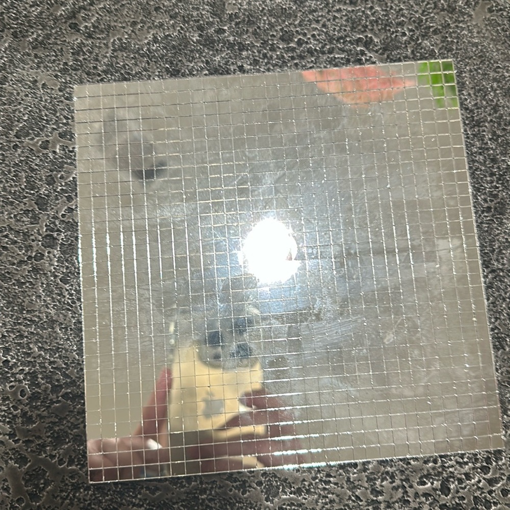 Mirror sheets to make disco themed items.